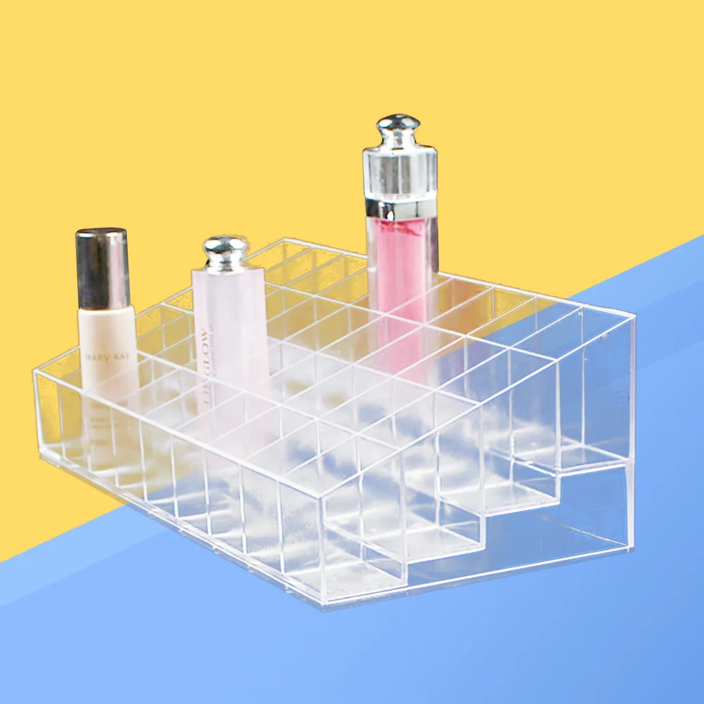 Organizer Clear Acrylic Makeup Storage Stand For Lipstick Gloss Brushes Mascara Perfume Display Vanity Desk