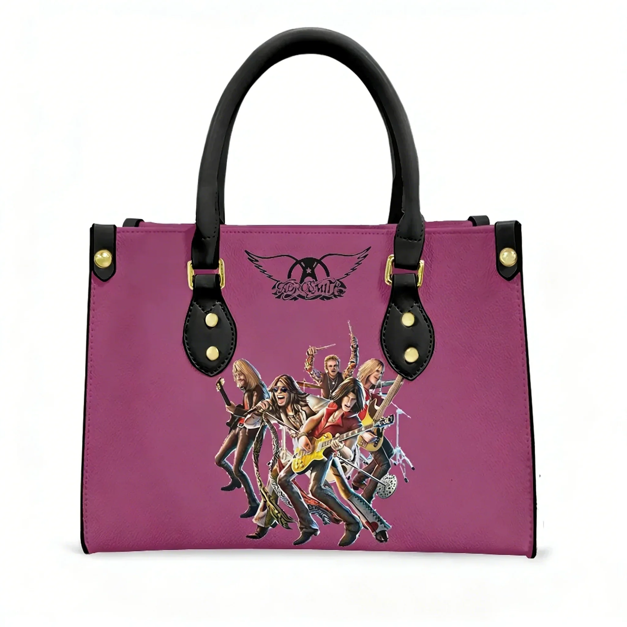 

Aerosmith Handbag Mens Womens Personalized Fashion Patterns Tote Bags Shoulder Bags Business Commuter Purse Custom Made Bags