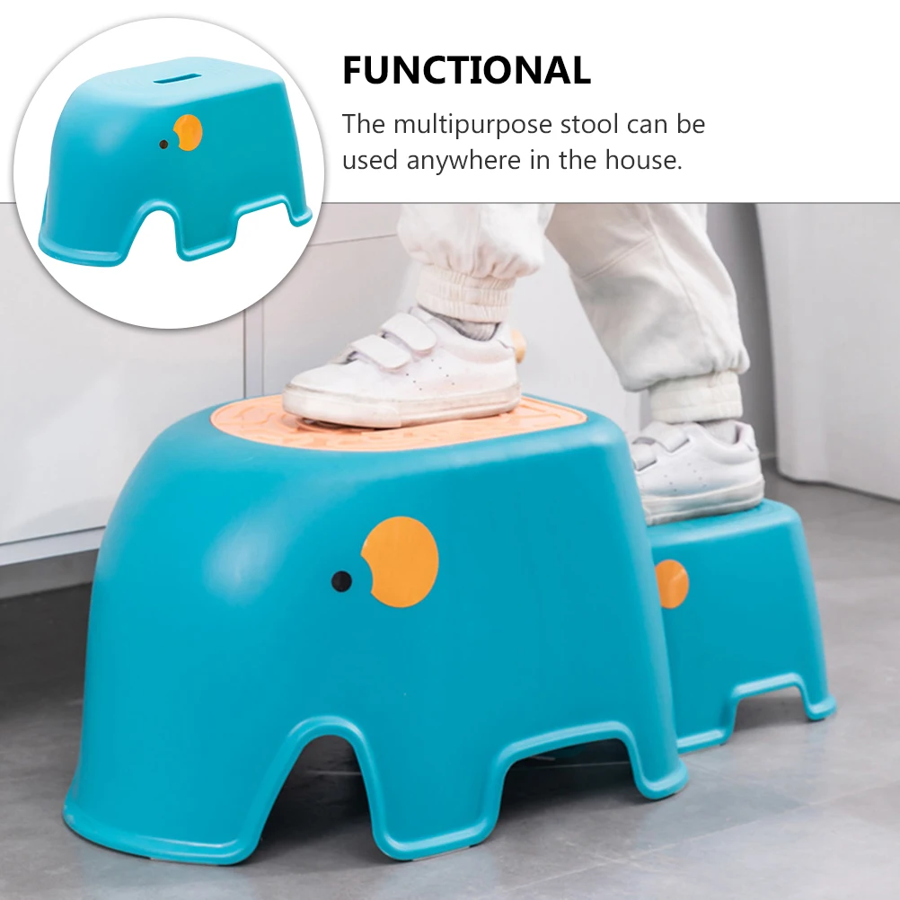 AntiSlip Foot Stool Kids Step PP Bright Color Safety Bathroom Toddler Stool Friction Child Learning