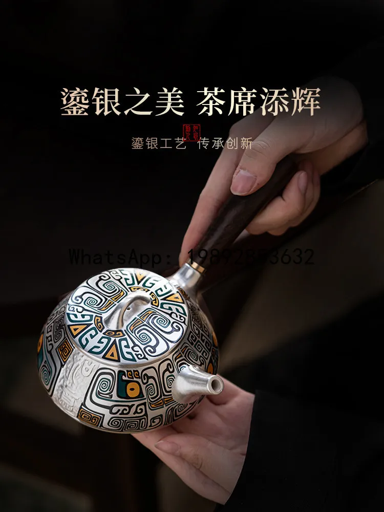 Exquisite porcelain-inspired tea set: palace, dunhuang, and gilded silver – a premium gift