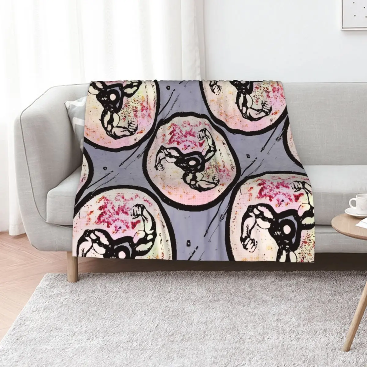 Big Bicep Booms Banger Throw Blanket Sleeping Bag Cute Single Fashion Sofas valentine gift ideas Luxury Blankets