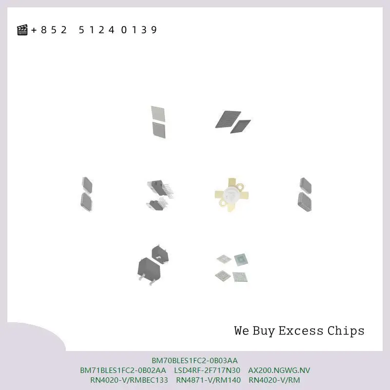 chip-circuito-integrado-chip-mcu-bm70bles1fc2-0b03aa-bm71bles1fc2-0b02aa-lsd4rf-2f717n30-ax200ngwgnv-rn4020-v-rmbec133