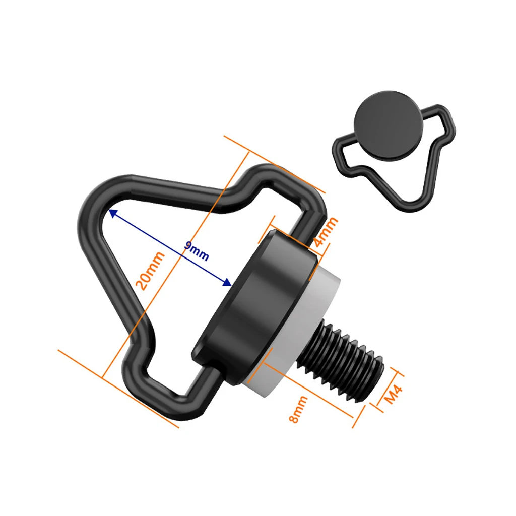 2x M4 Lanyard Schraube D Ring Griff Schulter Gurt Mount Adapter für DJI Smart Control Quick Release Platte Schraube Drone Zubehör – Detail 3