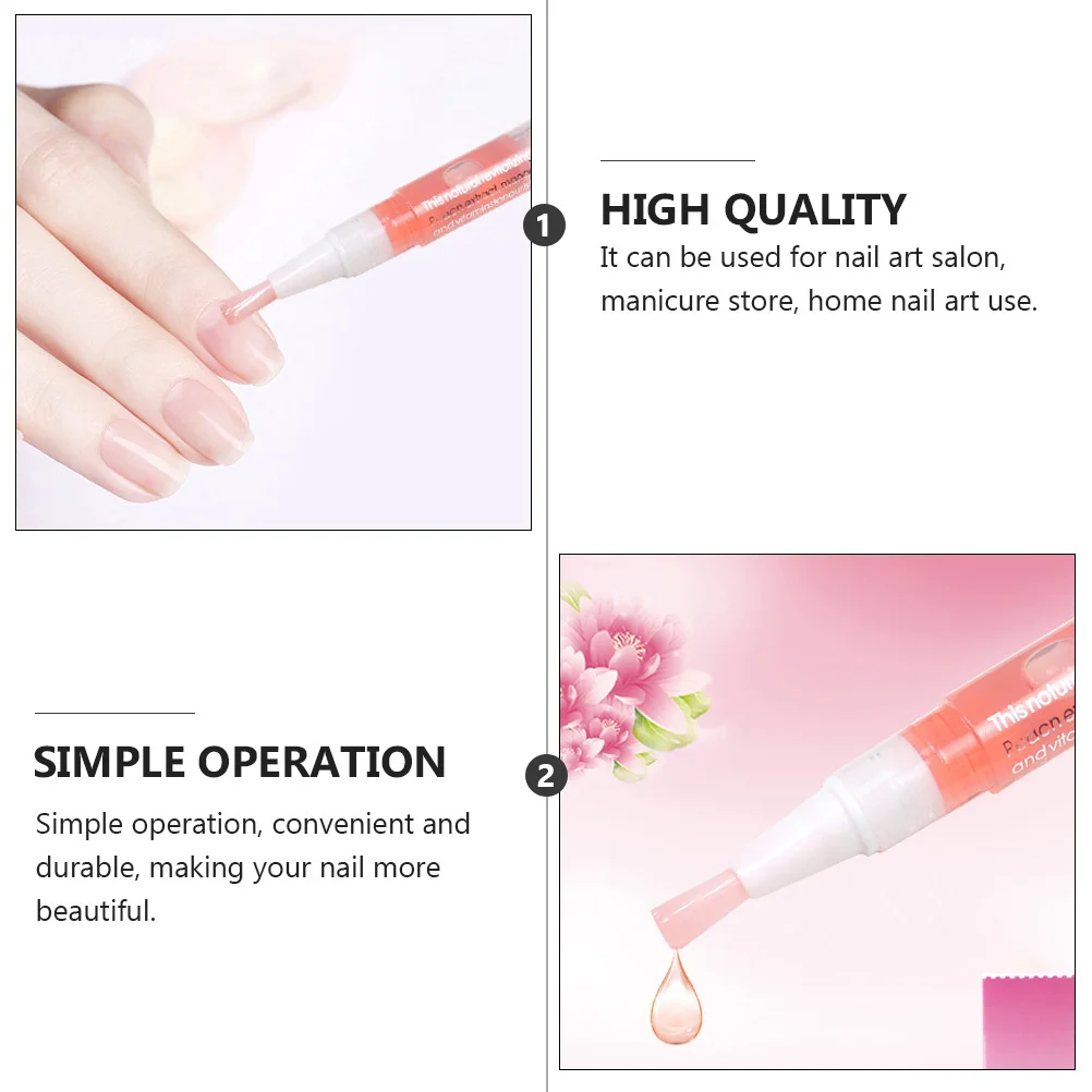 

6Pcs Cuticle Oil Pen Ecofriendly Nail Trimming Oil Durable Lightweight Practical Manicure Tool Manicure Nourish Hydrate Pen