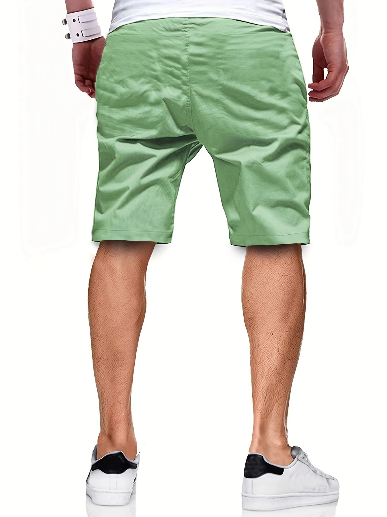 Bermudas cortas informales para hombre, pantalones cortos Cargo de cintura elástica Vintage para Fitness y trotar, novedad