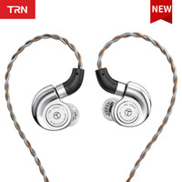 TRN Conch Earphone High-Performance DLC Diamond Diaphragm Dynamic HIFI Earbuds Interchangeable Tuning Nozzle Filters Headsets