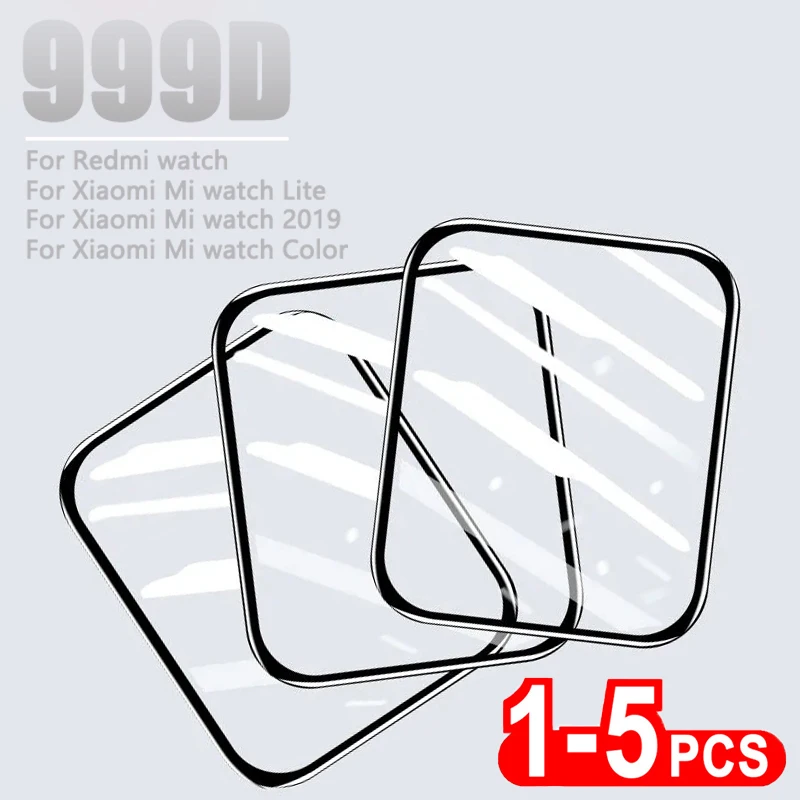 Soft Tempered Glass For Xiaomi Mi Watch Lite 2019 Color Poco Full Screen Protector For Redmi Watch 2 3 Lite Active (Not Glass)