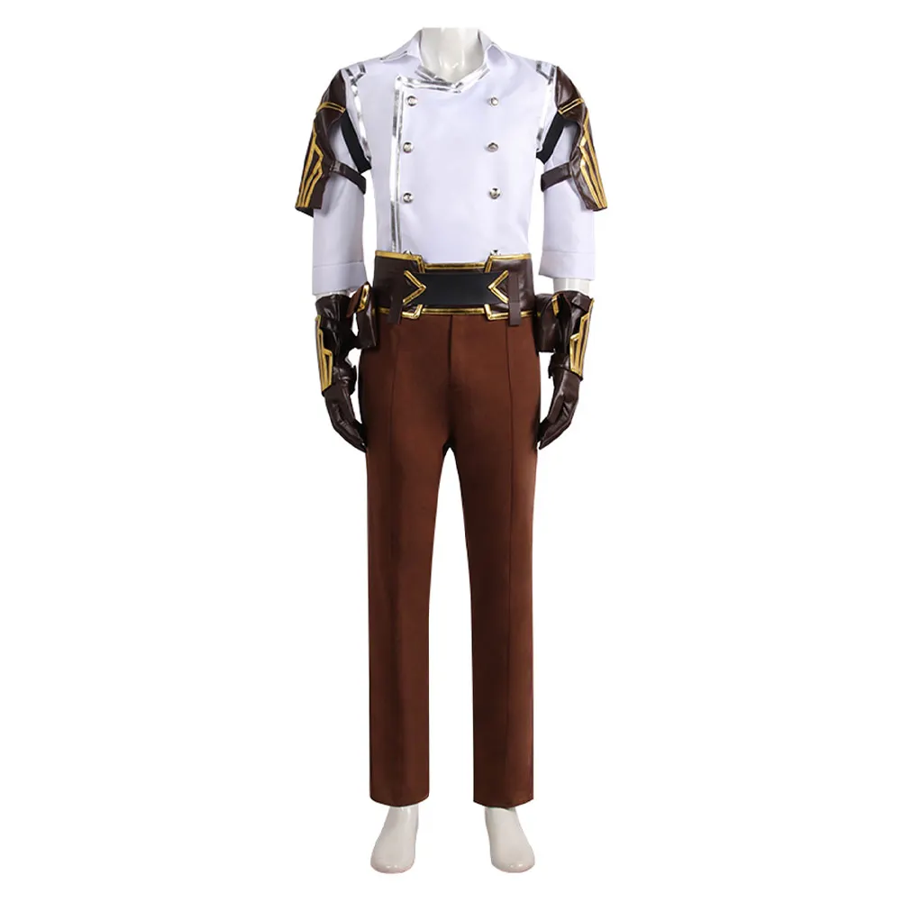 LOL Jayce Cosplay Costume Defender of Tomorrow Roleplay Adult Men Uniform Shirt Pants Outfits Halloween Carnival Party Suit