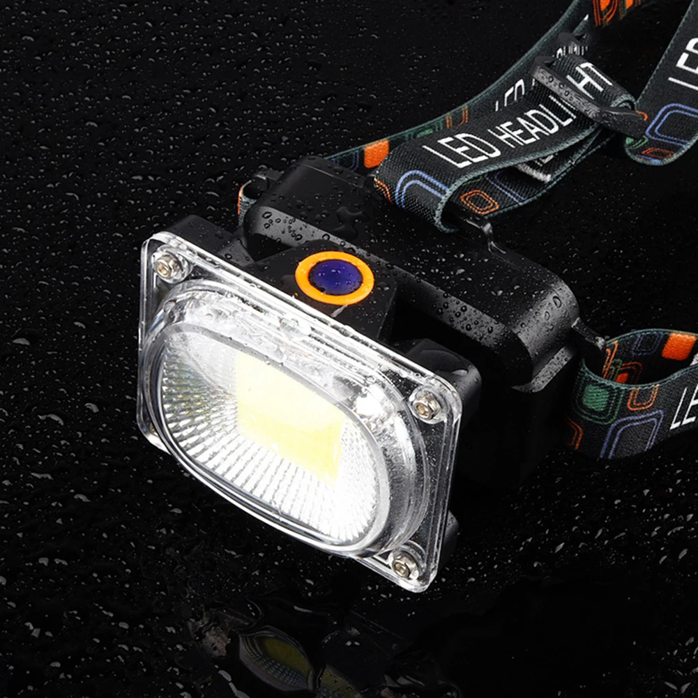 COB LED Headlamp with Streamlined Factor and Balanced Weight for Reduced Fatigue During Prolonged Nighttime Activity