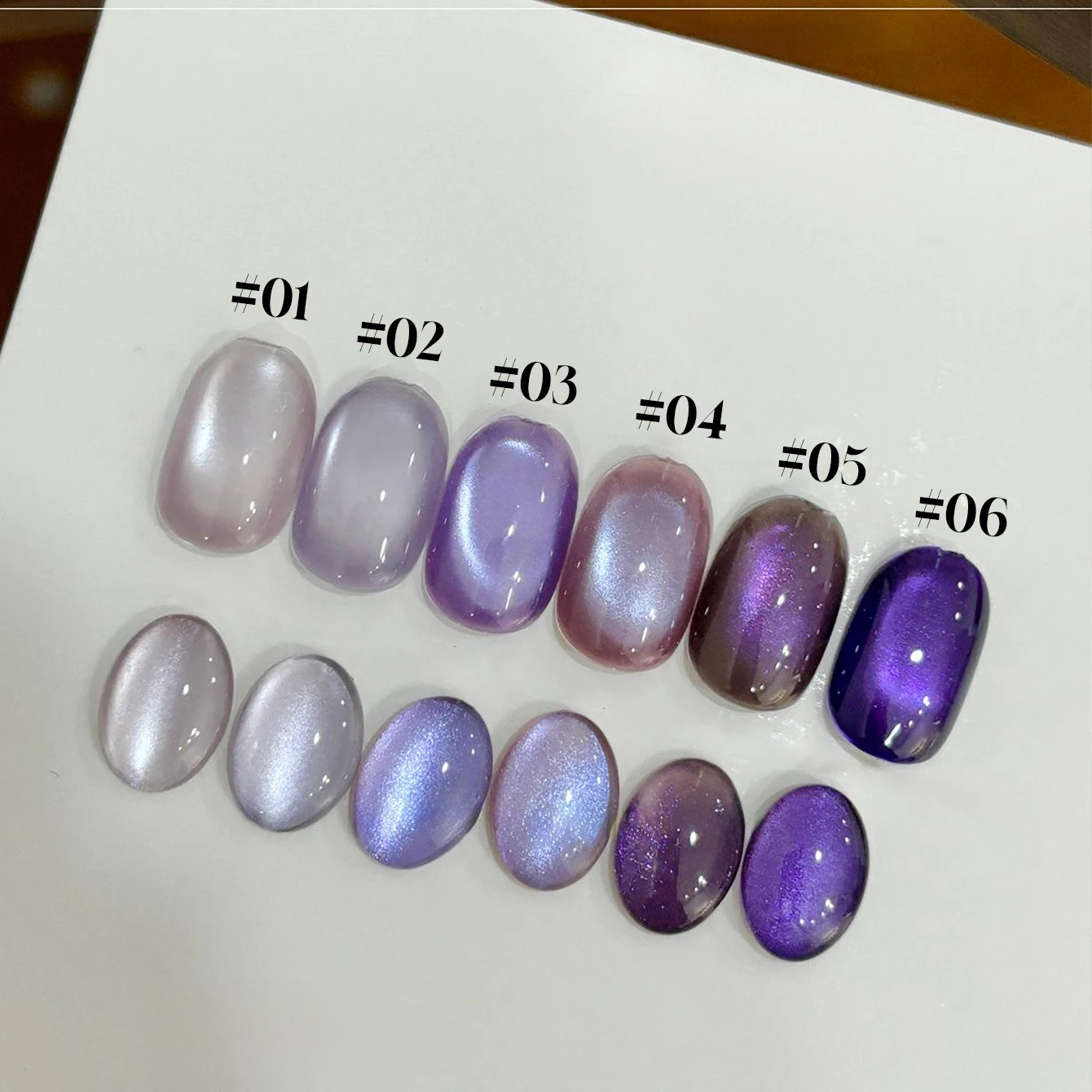 10ML 1 pz 2025 Nuovo Stile Autunno Unghie Unghie Popolari Ghiaccio Trasparente Viola Perle di Vetro Serie Cat Eye Gel Smalto per unghie Roba per unghie