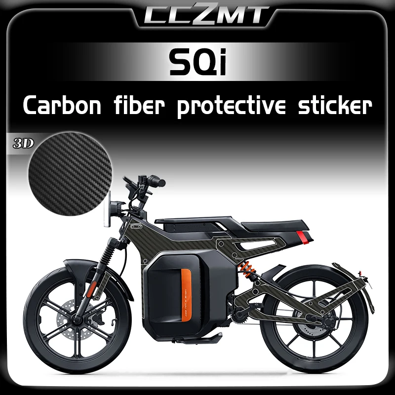 

For NIU SQi modification stickers 3D carbon fiber protective film body decoration stickers waterproof accessories