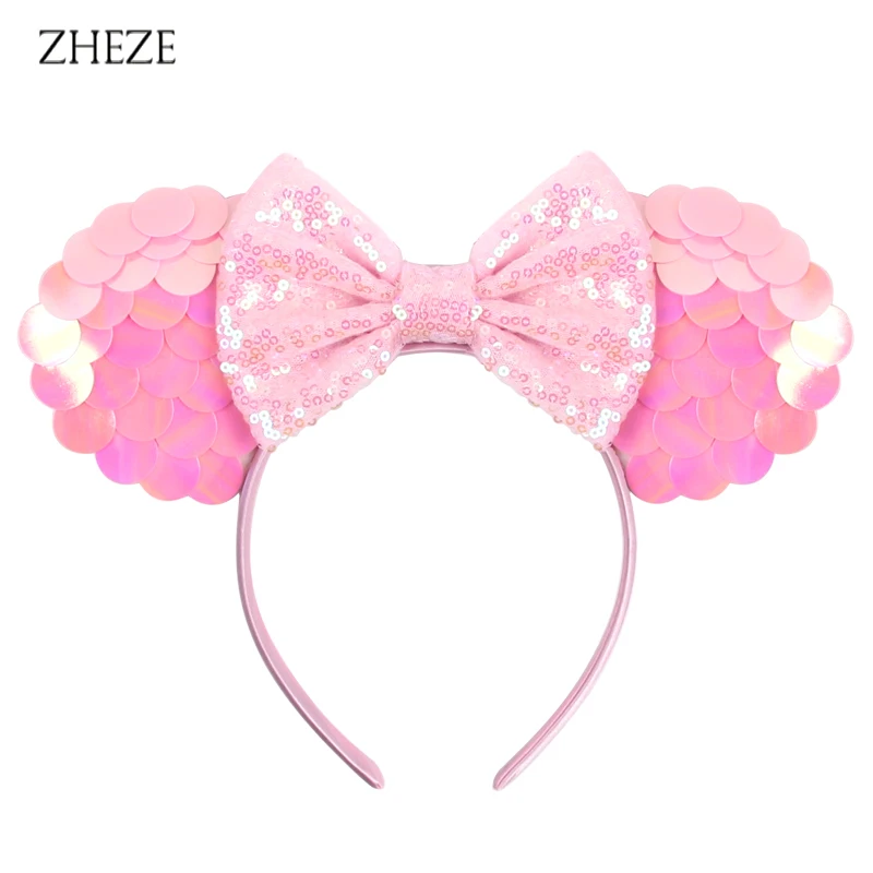 2024 New Mermaid Mouse Ears Headband For Girls 5