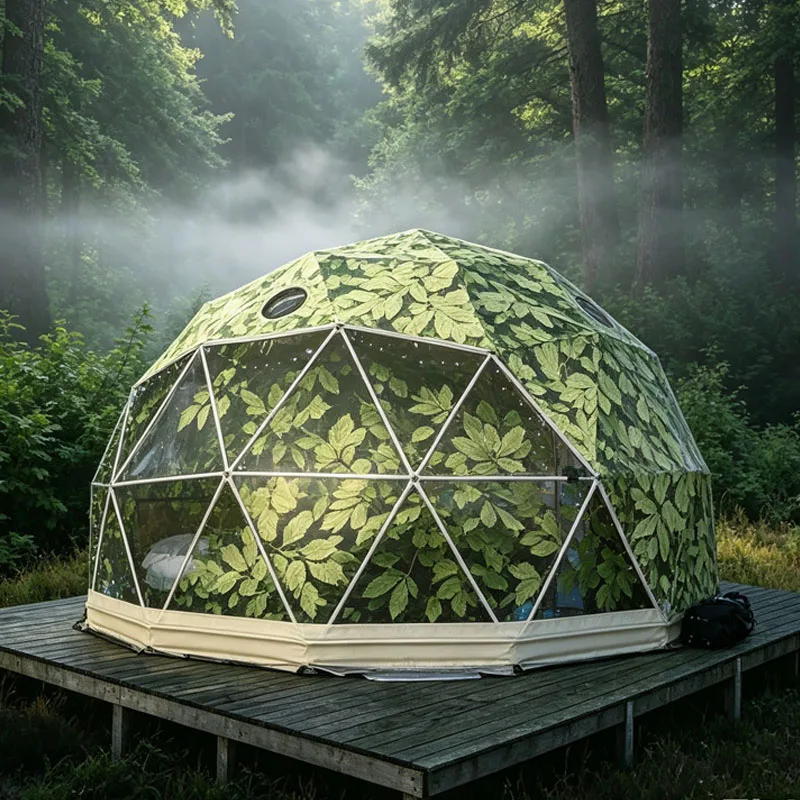 Outdoor Dome House Luxury Camping Pod with Clear View Window for Glamping Resort Customizable