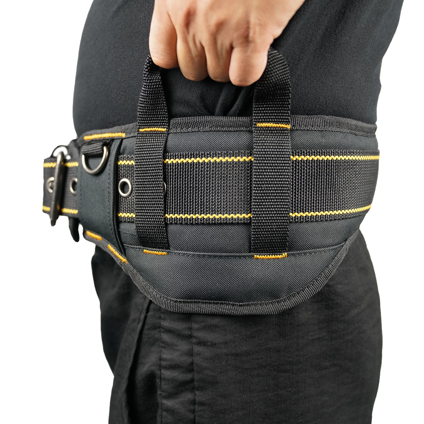 MELOTOUGH Padded Tool Belt with handle strap Construction Work Belt with 4 ring to hook with Tool Belt Suspenders