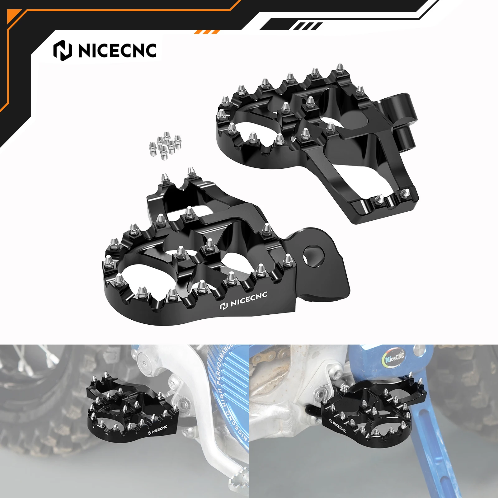 

NICECNC For Yamaha Tenere 700 XTZ700 Tenere 700 Rally Edition 2020-2023 Tenere 700 World Raid 2022 Forged Foot Pegs Footrests