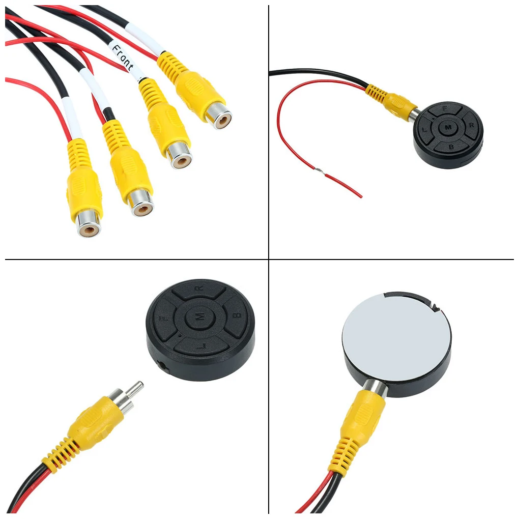 Car Camera Switcher Reversing Panoramic Cameras Distributor Adapter