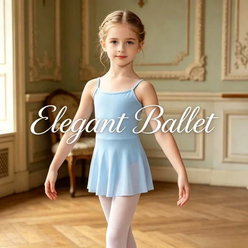 

Ballet Leotard Camisole Skirted Dress Nylon Sleeveless Back Style Dance Outfit Practice Gymnastics Performance Stage Dancewear
