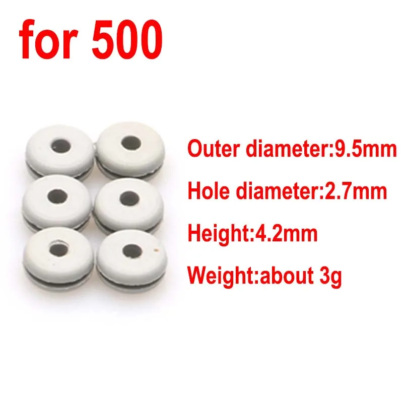 6PCS RC Model Helicopter 450/500/600 Rubber Ring Drone Head Canopy Nut Spinner Cover Fixed Buckle Hole Dia 2.3/2.7/2.8mm for DIY