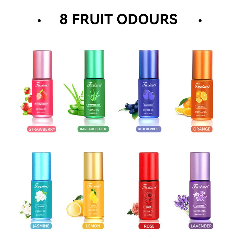 5/10ml Nail Nutrition Oil Pen Cuticle Repair Treatment Prevent Agnail Nourish Skin Manicure Remedy with 9 Delicious Scents