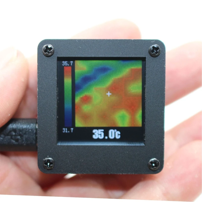 Ipiip Termógrafo Câmera Termográfica Temperatura AMG8833 Câmera Imagem Térmica Infravermelha USB 5V Power Portátil Imager