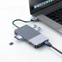 11-In-1 USB Docking Station DisplayLinkHUB Triple Display Hub Type-C Docking Station