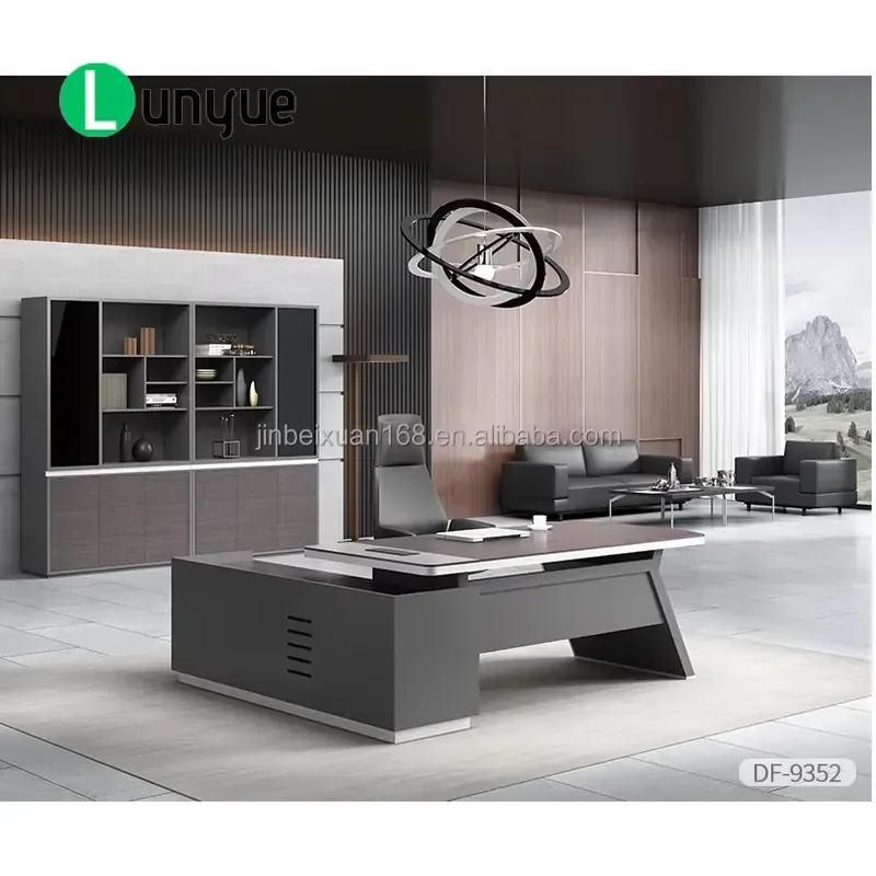 Modern Luxury Executive Desk with Rotating Function Unique Desktop for CEO Managers Office Furniture High End Design