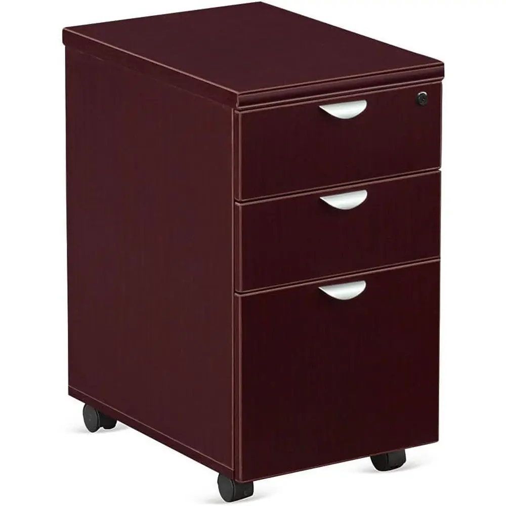 16 Wide Office File Pedestal Cabinet with Lock - 22 Deep Mobile File Cabinet for Document Storage
