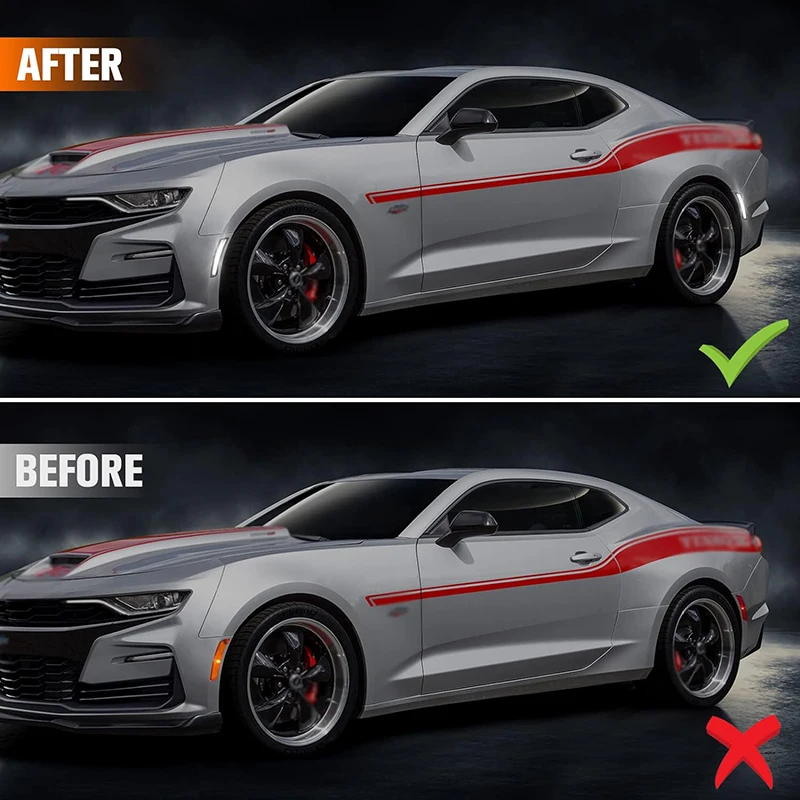 Chevrolet Chevy Camaro 2016-2023 용 4Pcs LED 전면 후면 범퍼 사이드 마커 라이트 캐딜락 CTS ATS 자동차 액세서리 OEM # 23169182 썸네일 6
