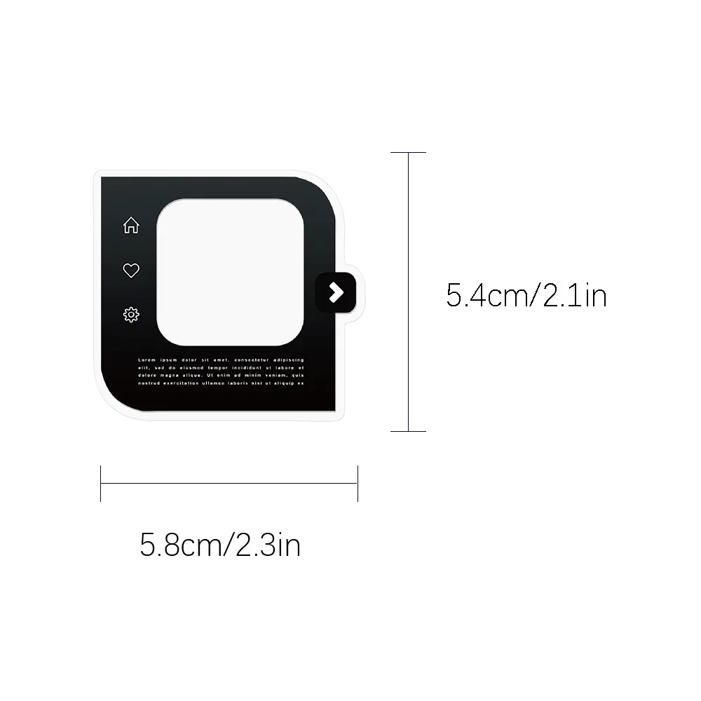 50 Pcs Lens Warmth Stickers Ins Style Camera Frame Collage Waterproof Decals for Journal Guka Notebook Laptop Gift