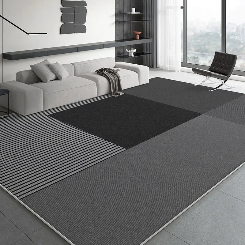 VIKAMA High-End Grey-Toned Carpet - Dirt-Resistant And Slip-Resistant For Living Room Floor Mat, Bedroom Carpet, Home Decoration
