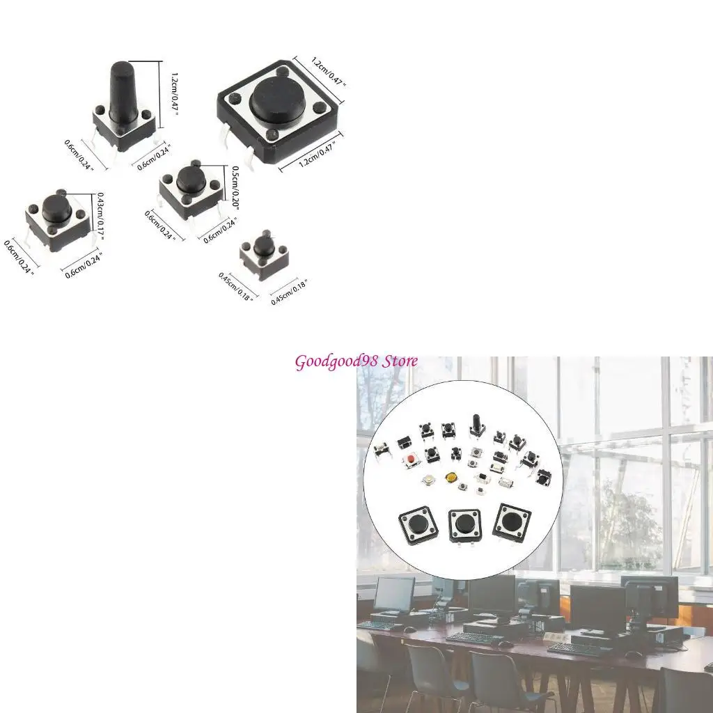 

125Pcs/lot Micro Switch for Touch Switches Assortment 25 Kinds x 5pcs DIY Sw