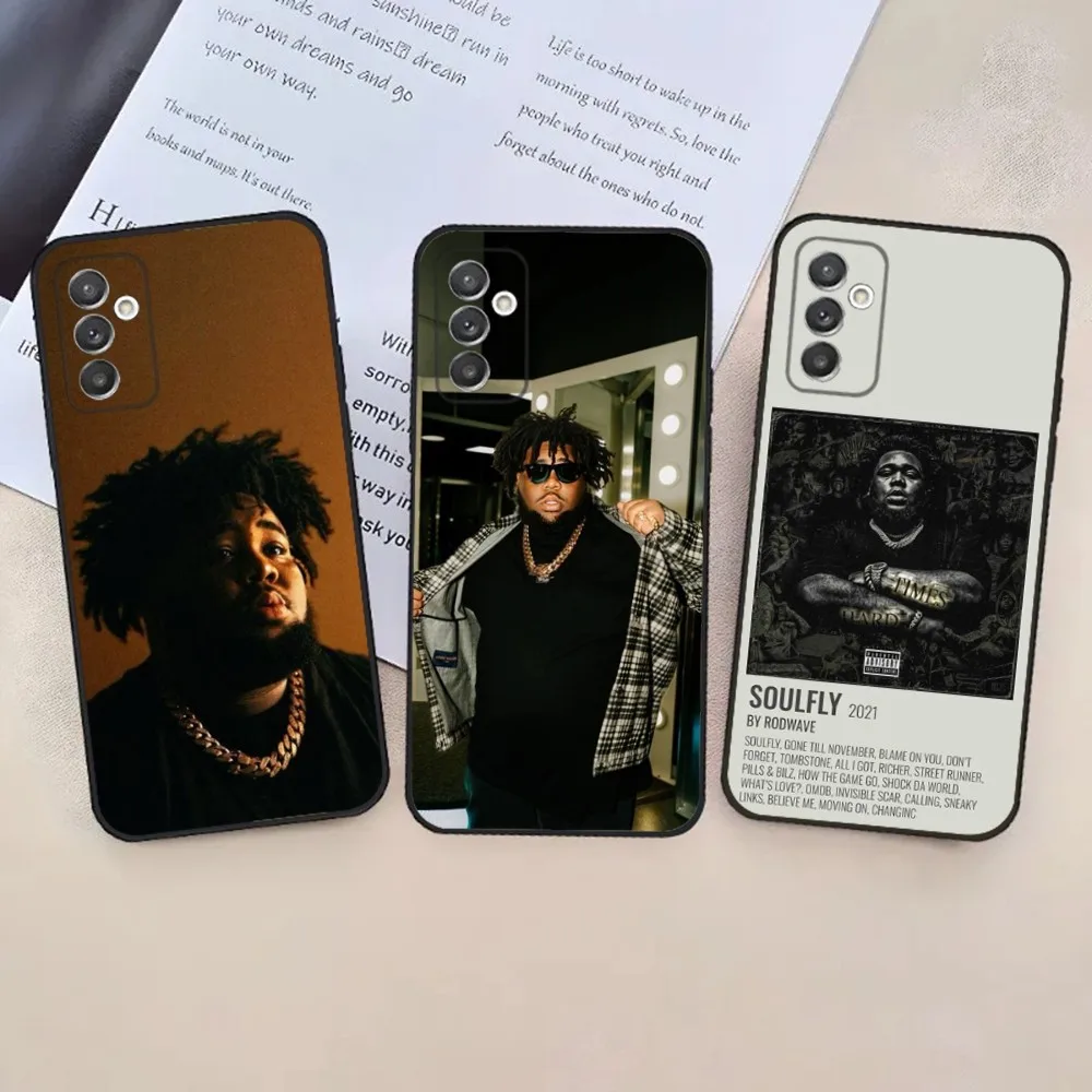 Rapper R-Rod WaveS Phone Case For Samsung S24,23,22,30,21,10,9,Ultra,Plus,Lite,FE,5G Black Soft Case