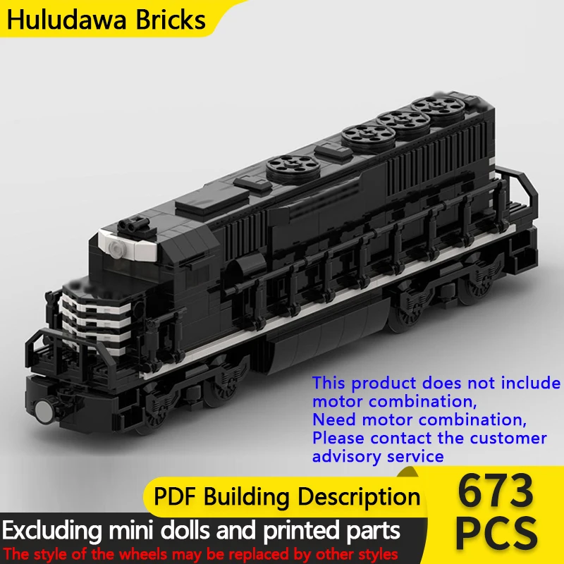 

City Car Model MOC Building Bricks GP40-2 Diesel Locomotive Modular Technology Gifts Holiday Assemble Children Toys Suit