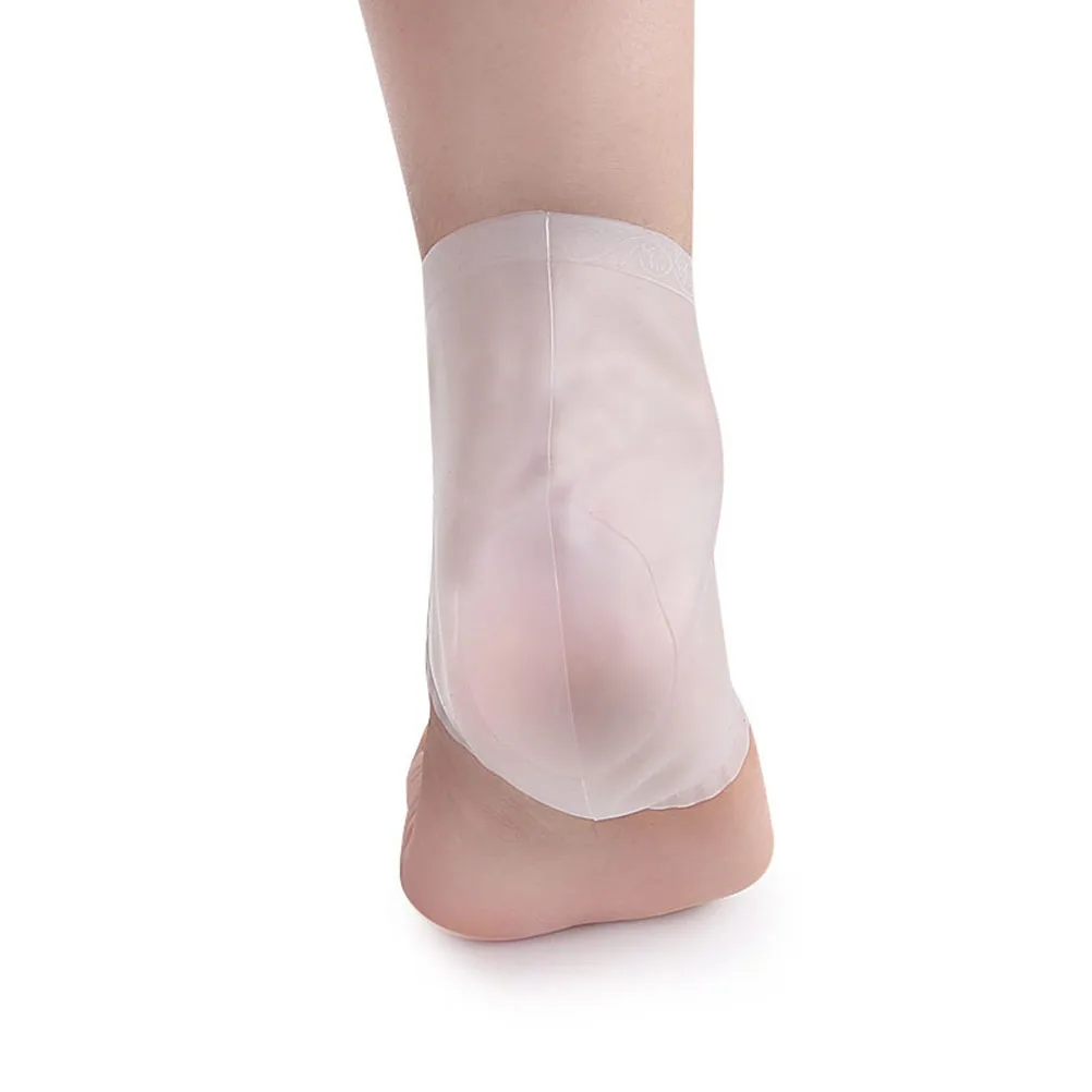 

2 Pairs Heel Socks Silicone Ankle Cover Foot Protective Sleeve Feet Comfort Durability Balance Force Reduce