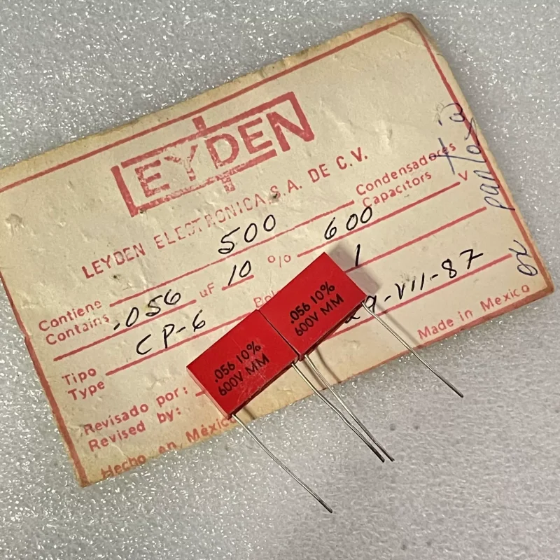 

10PCS New American antique Western Electronics 0.056UF 600V copper foot fever audio coupling infinite capacitor