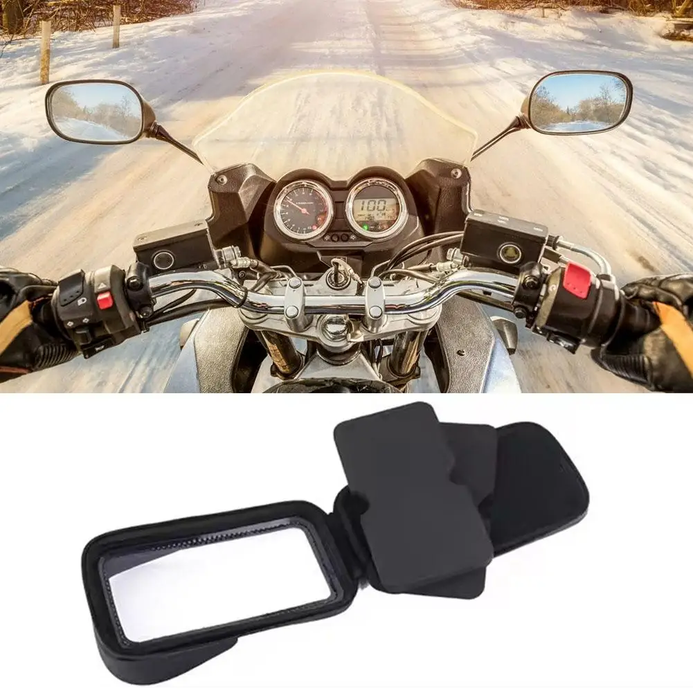 

360° Rotatable Bike Phone Holder Bag Waterproof Motorcycle Accessories Bicycle Phone Mount Handlebar Bag Pouch Screen V8o4
