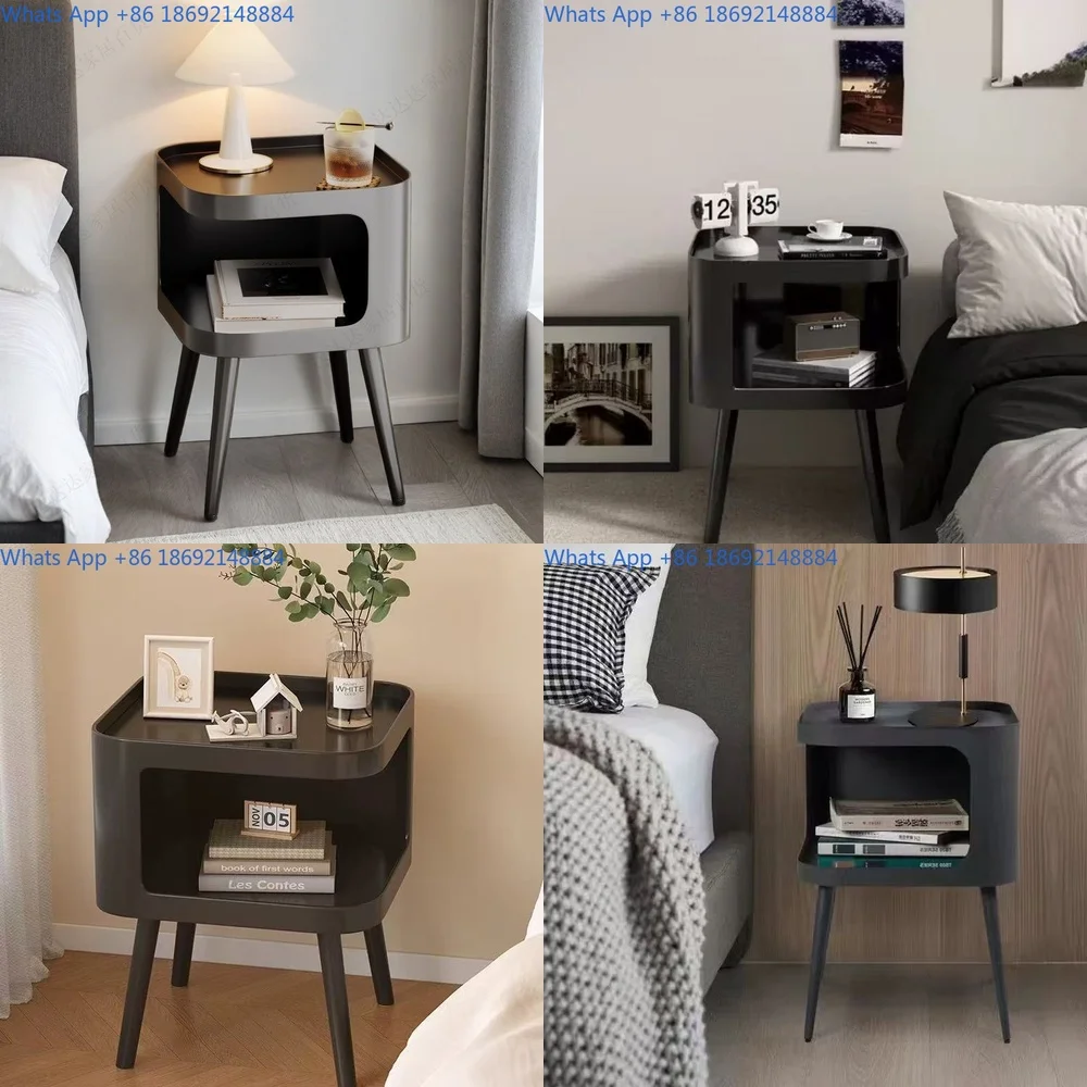 

Simple bedside table, modern bedroom, creative iron sofa, living room, coffee table, simple bedside storage cabinet