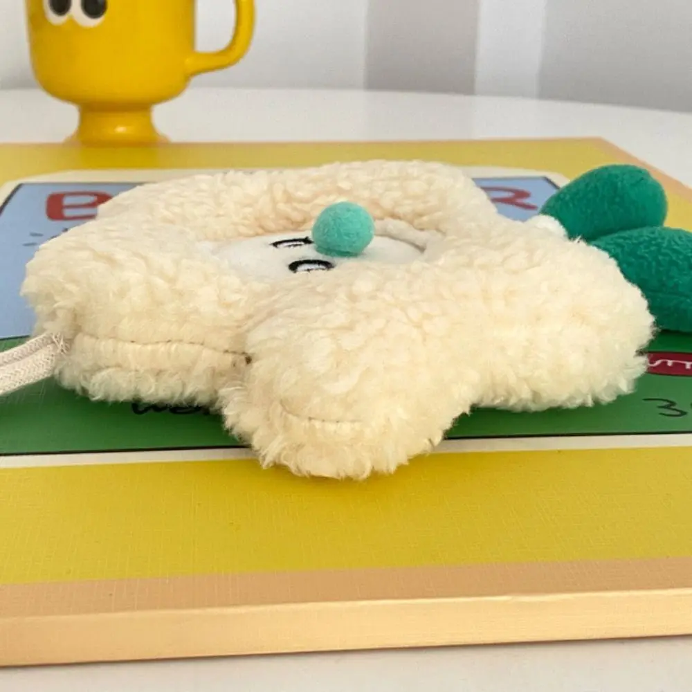 سلسلة مفاتيح زهرة كاواي ، قلادة إبداعية قطيفة ، حلقة مفاتيح كرتونية ، جديدة