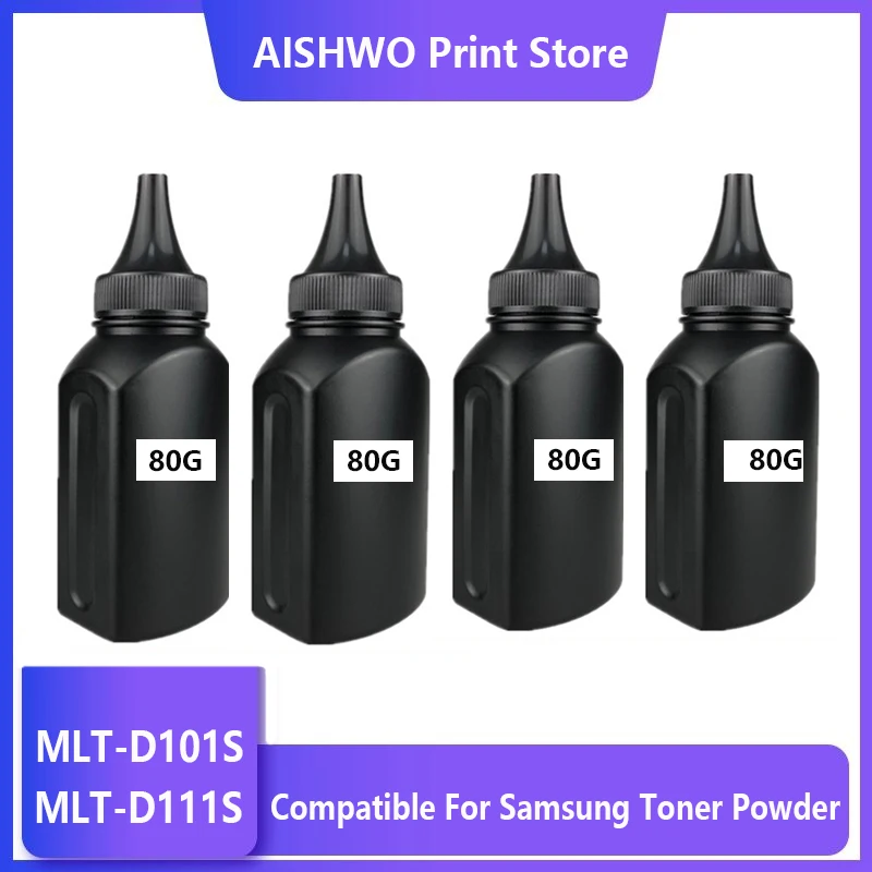 80G Refill Toner Powder MLT D101S 101 101S MLT-D101 Compatible for Samsung ML-2160 2160 2165 2168W SCX-3400 3405 3407 Printers