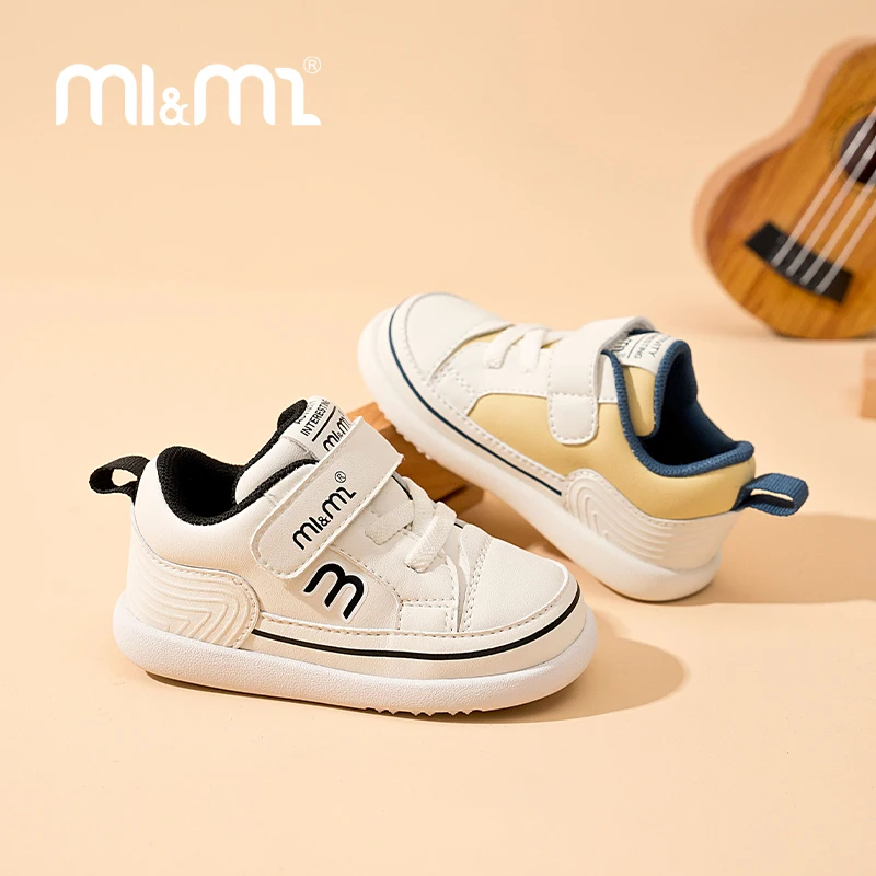

M1&M2 New Fashion Baby Sport Sneakers - High-Quality Anti-Slip Soft Sole for Boys Girls Outdoor Prewalking Lightweight Sneakers