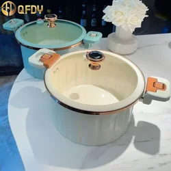 8L Micro Pressure Pot High Capacity Korean Vacuum Multifunctional Stewing Boiling Pot Double Ear Stewing Pot Non-Stick Soup Pat