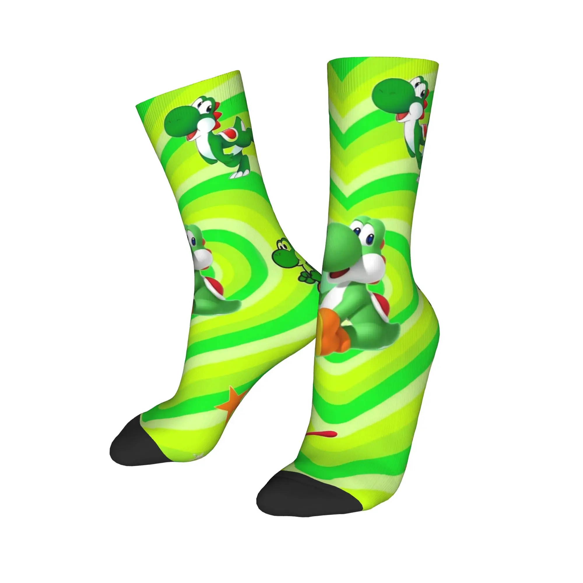 Yoshi jeu Marios chaussettes hommes femmes Polyester chaussettes décontractées nouveauté printemps été automne hiver moyen Tube chaussettes cadeaux