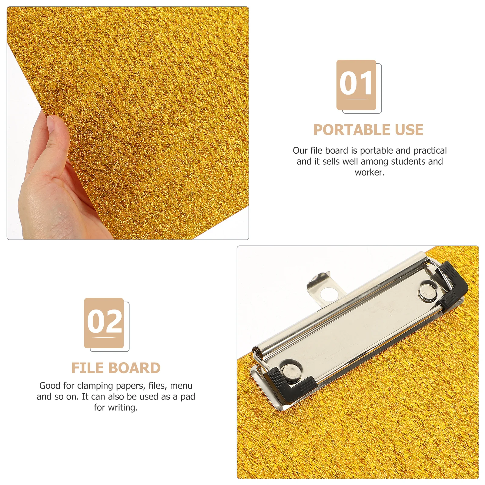 

Многофункциональный акриловый буфер обмена, портативная доска для письма, офисный зажим для документов, легкий практичный органайзер для файлов для студентов