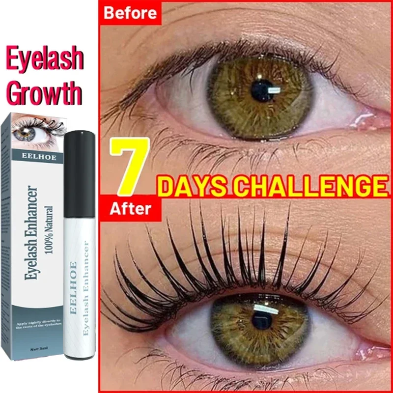 7 Tage schnelles Wimpernwachstumsserum, natürliche Locken, schlanke, dicke Wimpernwachstumslösung, Wimpernlift, Verlängerungskosmetik