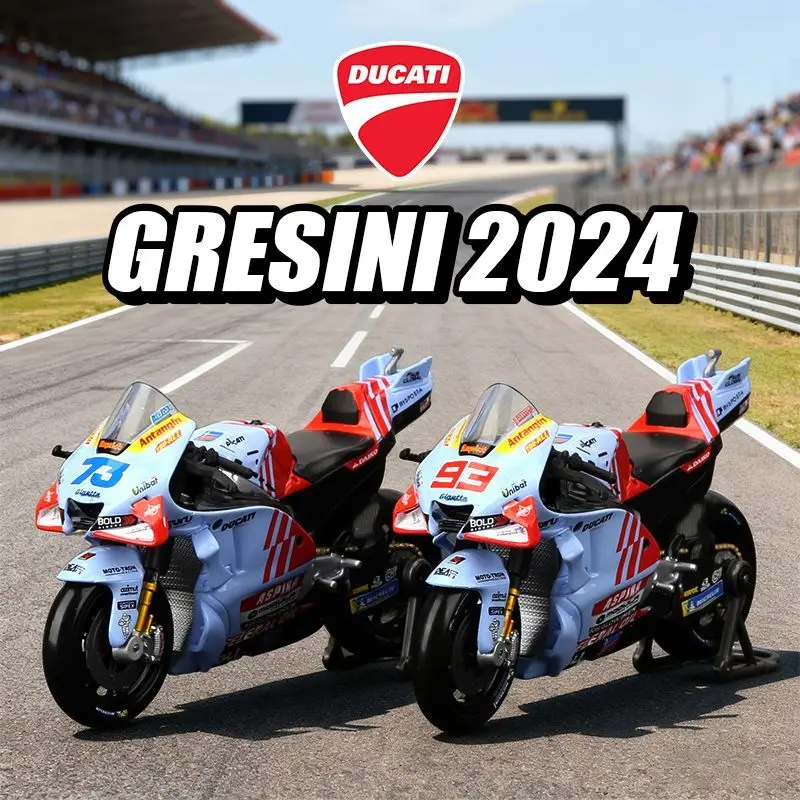 Maisto 1/18 2024 Gresini Ducati GP Racing Bike No 93 Marc Marquez Simulation Motorcycle Model Collectible Gift For Boys