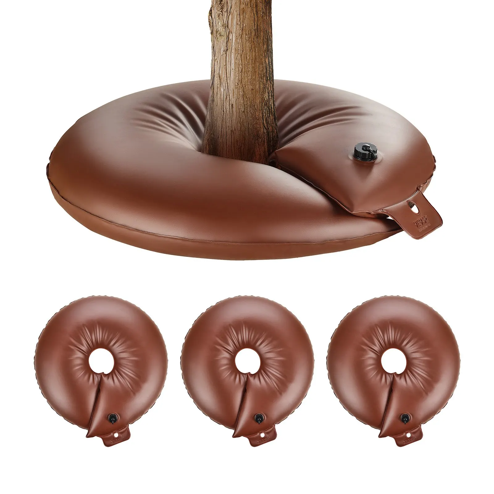 

Tree Watering Bags Slow Release, 4 Pack 16 Gallons Tree Watering Ring, Reusable Refillable Tree Irrigation Ring Water Bags,