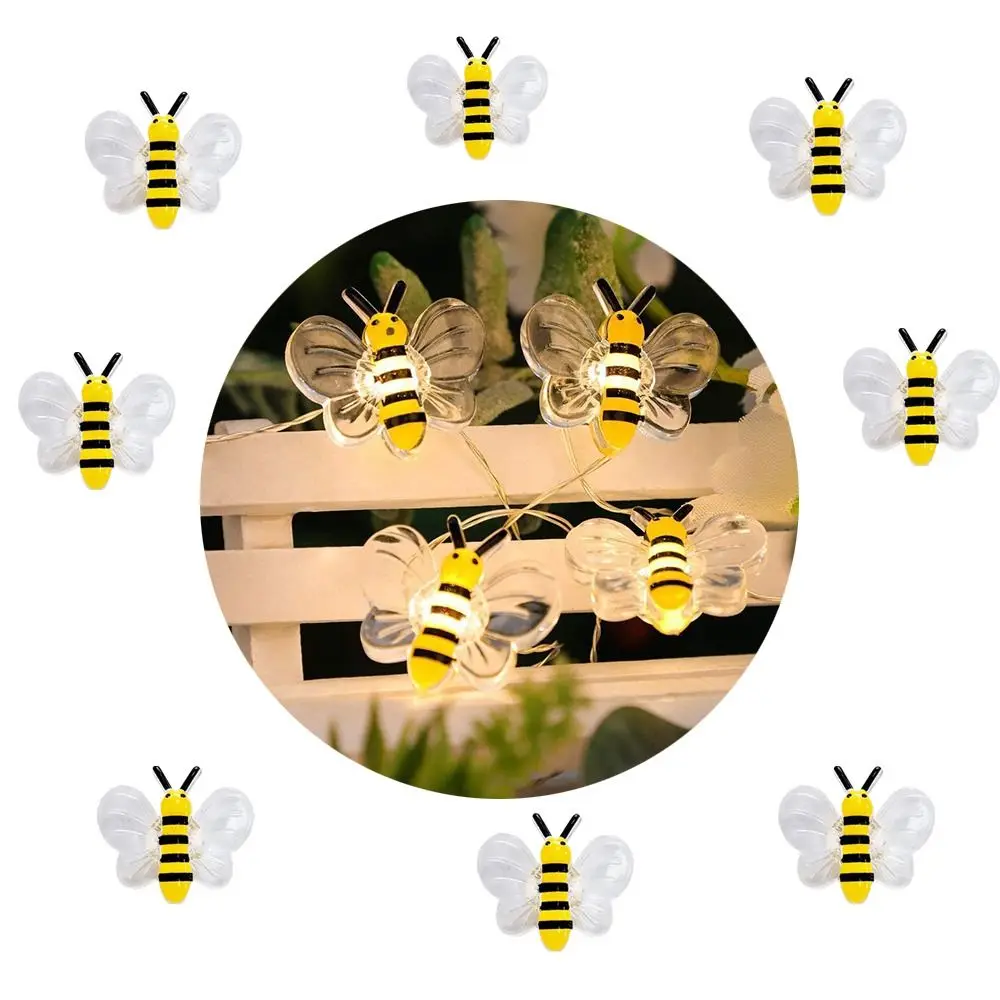 

Plant Decor Cute Bee Lights LED Durable Bee String Lights Special Multifunctional Decorative String Lights Bedroom Decor