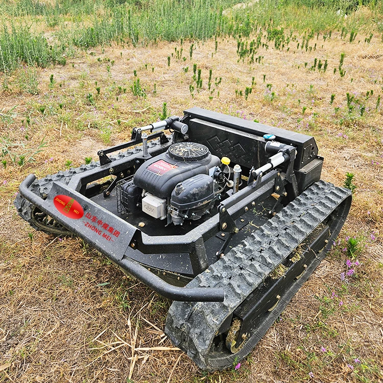 Automatic Mini Smart Self-Propelled Lawn Mower 28V Electric Factory Outlet Remote Control Rubber Crawler for Sale