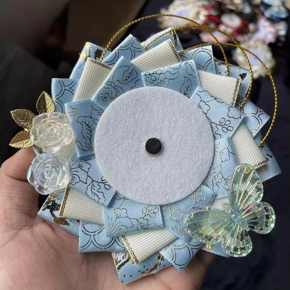 جديد Kawaii شارة حامل الإبداعية لطيف أنيمي دبابيس قاعدة عرض الفتيات أفخم Lacework شارة الديكور