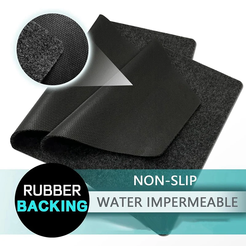 Urinal Mats 6 Pack Urinal Pads Urinal Floor Mats For Men Bathroom Commerical Disposable Non-Slip Rubber Backing Washable